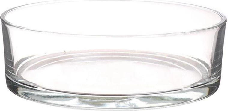 Bol de vidrio Denta 25 × 8 cm transparente