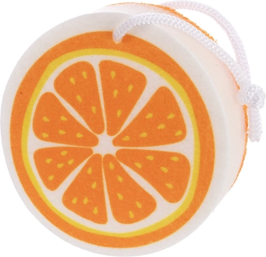 Esponja para lavar platos con diseño de naranja