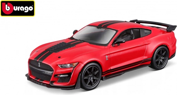 Bburago 1:32 Ford Shelby GT500 – modelo de coche metálico con puertas abatibles