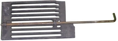 Parrilla giratoria de hierro fundido con varilla de tiro para cocina FIKO 3U80