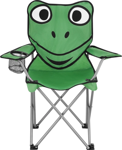 Silla de camping plegable infantil con motivo de rana Nils Camp