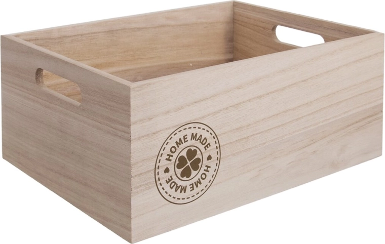 Caja de almacenamiento de madera HOME MADE 26 × 16 × 11 cm