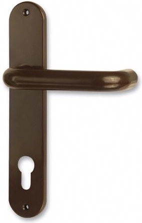 Manilla de puerta Standard 72 mm marrón de plástico