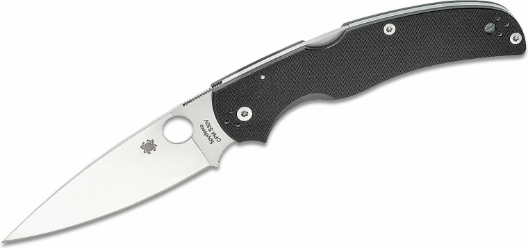 Spyderco Native Chief navaja de bolsillo plegable 10,4 cm satinado, G-10 negro - 1 pieza