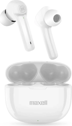 Auriculares TWS inalámbricos Maxell BT Dynamic+ blancos