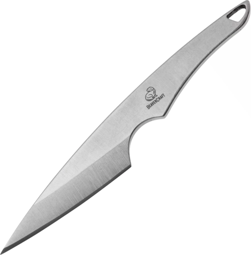 BeaverCraft NCK2 cuchillo de cuello con funda de cuero