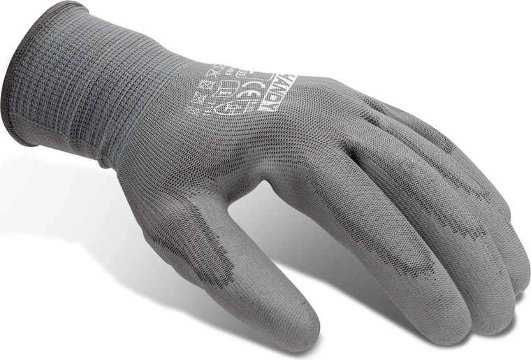 Guantes de montaje con palma de poliuretano XL