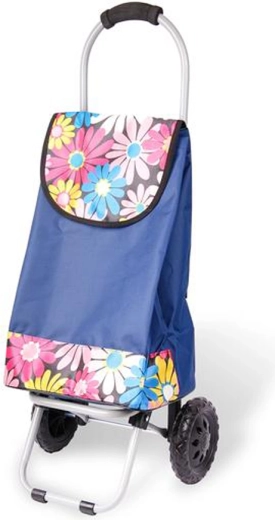 Carro de compra con ruedas de 25 l con bolsa textil extraíble