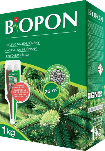 Fertilizante granulado para coníferas con magnesio 1 kg BOPON