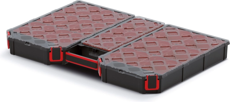 Organizador Tager Carbo Plus con tapa transparente 577 × 390 × 60 mm