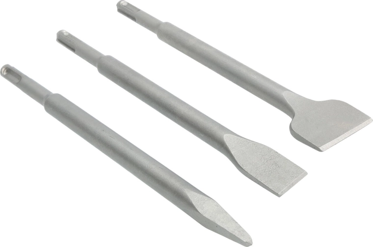 Juego de cinceles SDS‑Plus 3 uds