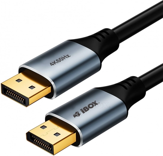 Cable DisplayPort 4K 60 Hz con conectores dorados 1 m