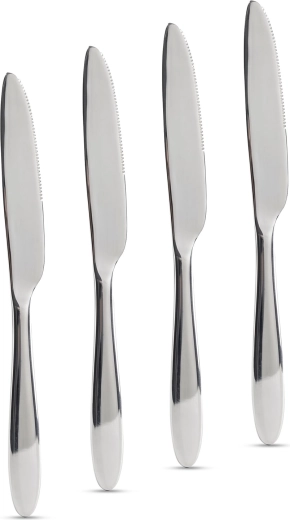 Juego de cuchillos de mesa de acero inoxidable, 4 unidades