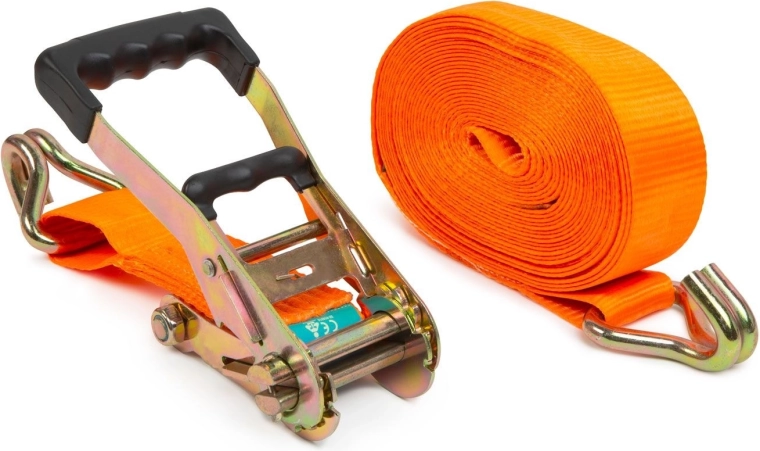 Correa de sujeción con carraca de 6 m × 38 mm, capacidad de carga de 1000 kg