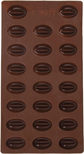 Molde de silicona para granos de café, 23 uds, marrón