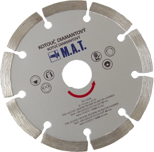 Disco diamantado segmentado 125 mm