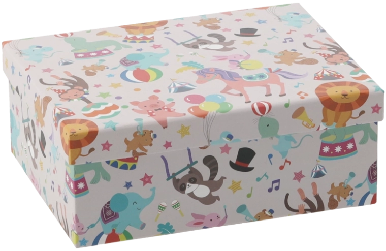 Caja de regalo Kolorowe Zwierzęta 47 × 37 × 17 cm - 1 unidad