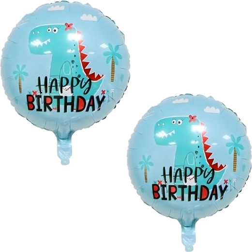 Set de globos de cumpleaños dinosaurio 5 uds