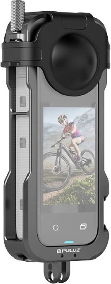 Funda protectora de metal con tapa de lente para Insta 360 X4