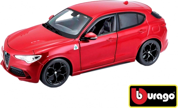 Modelo de coche Bburago 1:24 Alfa Romeo Stelvio rojo