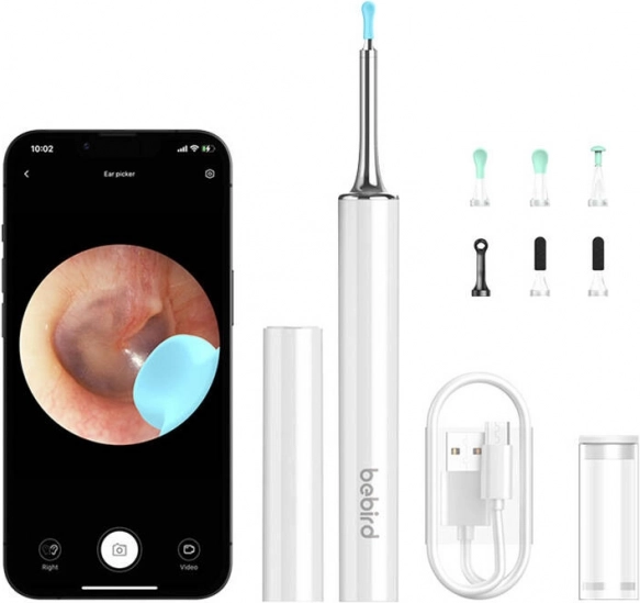 Otoscopio para limpieza de oídos Bebird T15