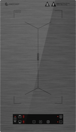 Placa de inducción AMZCHEF Domino con Flex Zone