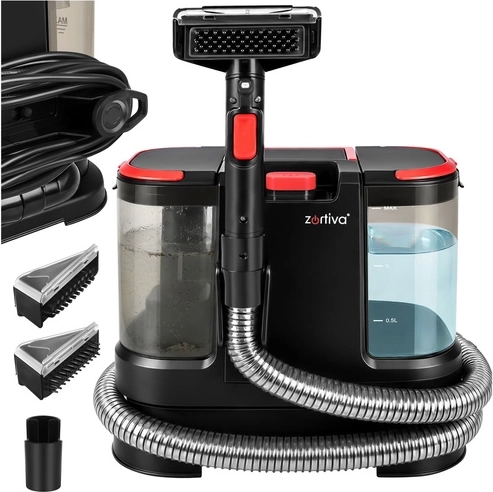 Zortiva VacTrim limpiatapicerías para tapicería y alfombras 800 W, 17 000 Pa