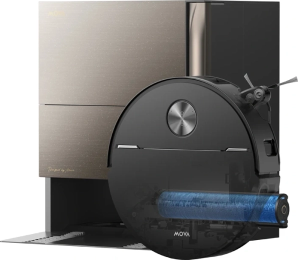 MOVA Z70 ultra roller complete robot aspirador con mopa y estación de acoplamiento metal black