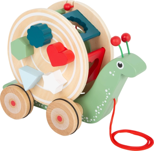 Caracol de arrastre de madera con clasificador de formas Small Foot