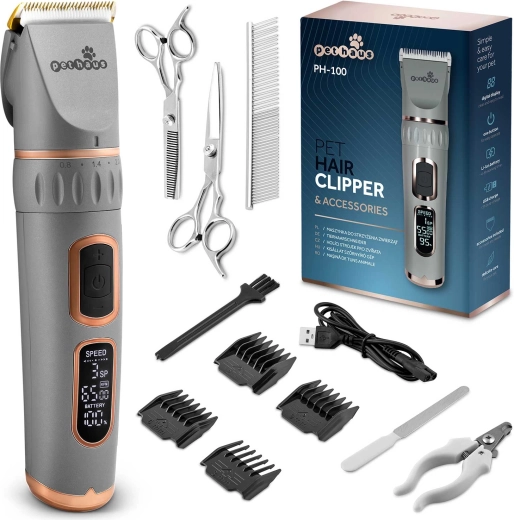 Cortapelos para animales Pethaus PH-100 gris