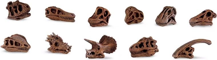 Safari Ltd. cráneos de dinosaurio – set de mini réplicas