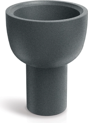 Maceta Molta Vessel 40 cm gris granito
