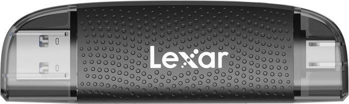 lector de tarjetas de memoria lexar dual usb-a/usb-c para sd y micro sd