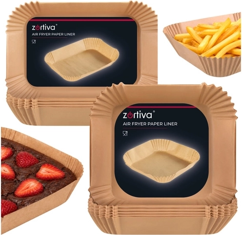 Zortiva insertos de papel para freidora de aire Air Fryer Dual (2 tamaños)