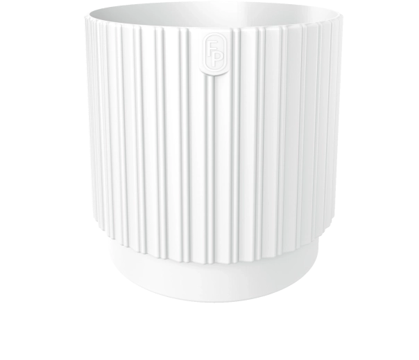 Maceta Mika Cyli Petit Eco Recycled 26 cm blanca