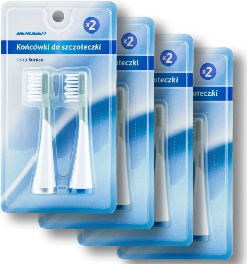 Cabezales de recambio para cepillo dental sónico BERDSEN, 8 uds