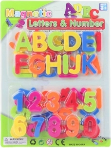 Letras y números magnéticos para niños