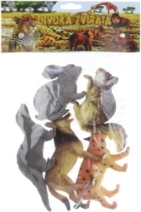 Animales del bosque de plástico, set 10 cm, 5 uds.