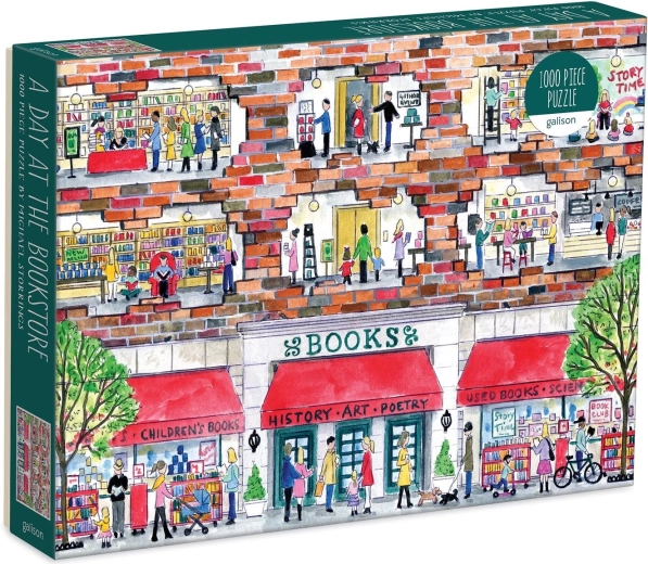 Puzzle Día en la librería 1000 piezas de Galison