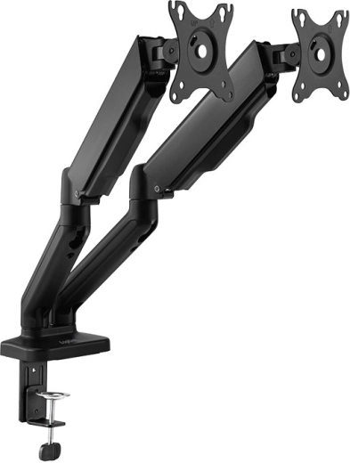 Soporte doble de escritorio para monitores de 17–32" con brazos de gas