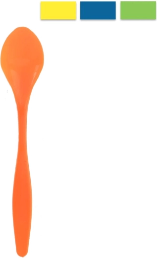 Cuchara de postre de plástico UH, mezcla de colores