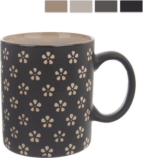 Taza de cerámica flor 0,35 l (mix)
