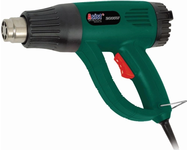 Pistola de aire caliente 2000 W con accesorios ASIST
