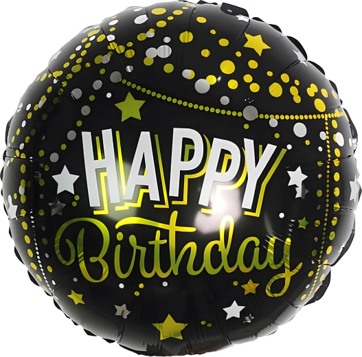 Set de globos de cumpleaños Happy Birthday, grandes, 5 uds
