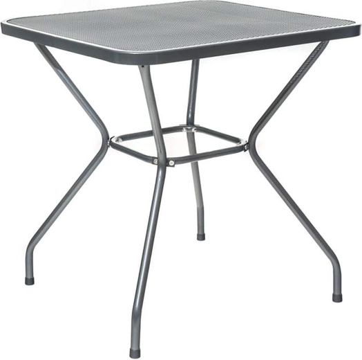 Mesa de jardín de acero Maine 70 × 70 cm