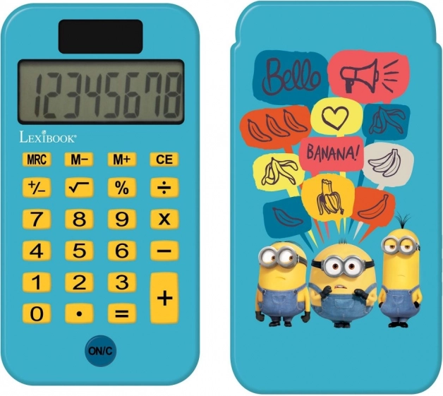 Calculadora de bolsillo LEXIBOOK con motivo MINIONS para niños