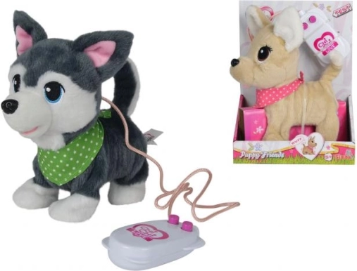 Cachorrito de peluche con correa, sonido y caminata