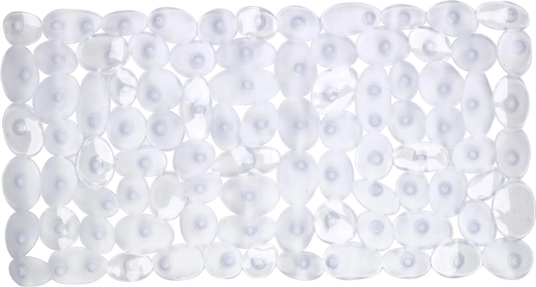 Alfombrilla antideslizante para bañera 70 × 36 cm transparente