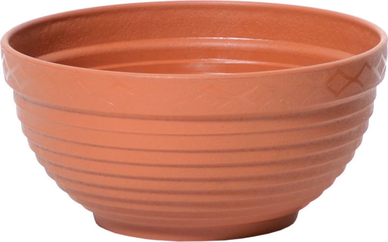 Cuenco de maceta de plástico 17 cm terracota