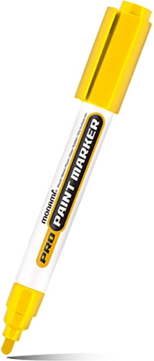 Rotulador Monami Pro Paint Maker amarillo 2 mm